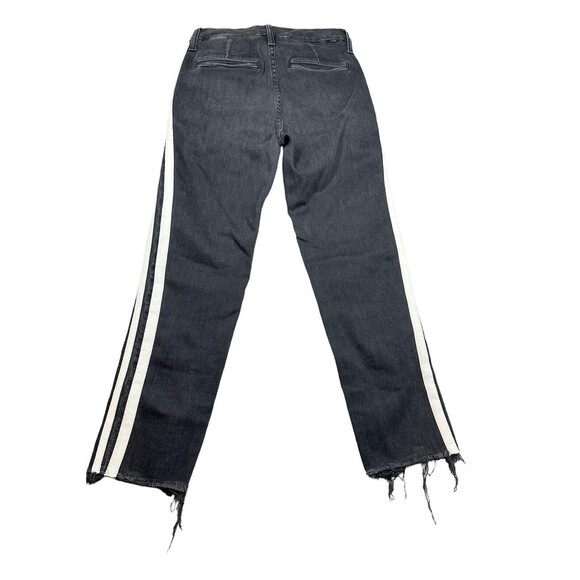 READ- MOTHER The Shaker Prep Fray Cropped Womens Jeans‎ Dear Mr Black Racer 23 - Picture 2 of 6